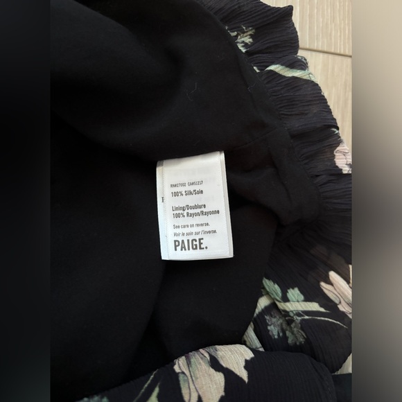 PAIGE Palisades silk multi-floral flutter dress, size XS. - Picture 14 of 14